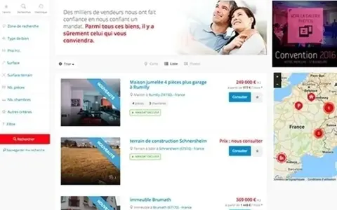 La Fourmi immo - page d'accueil