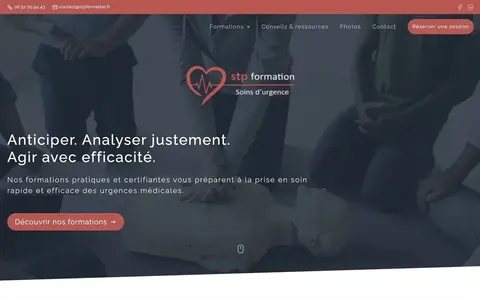STP Formation - page d'accueil
